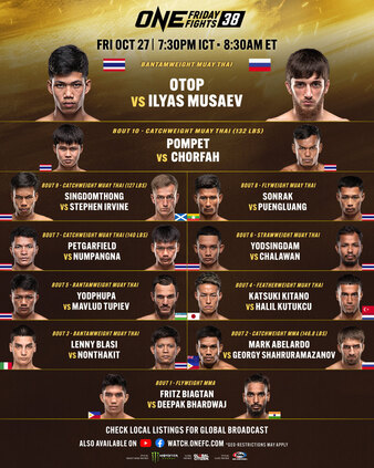 Cartaz de One Friday Fights 38