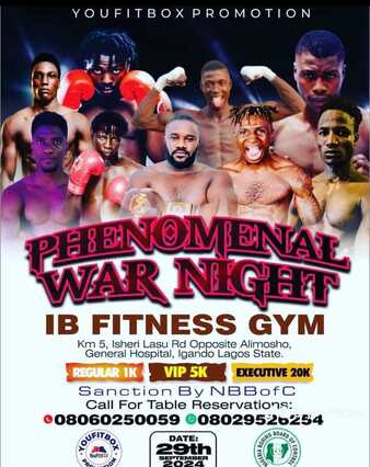 Phenominal War Night | Boxing Event | Tapology