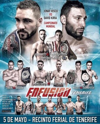 Jonay Risco vs. Davit Kiria, Enfusion 66 | Kickboxing Bout | Tapology