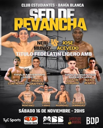 Agustin Vergara vs. Alexis Luis Rearte, Sed de Revancha | Boxing Bout ...