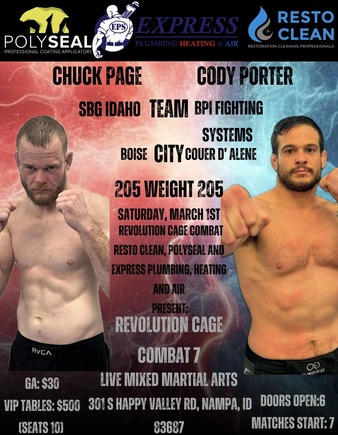 Revolution Cage Combat 7 | MMA Event | Tapology
