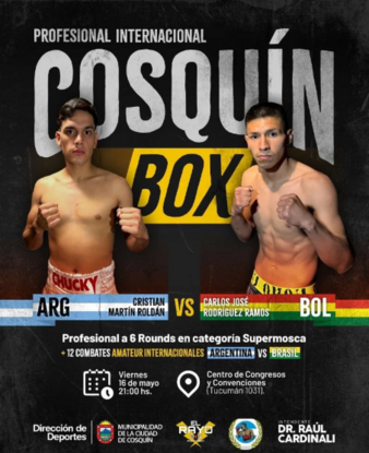 Cristian Martin Roldan vs. Carlos Jose Rodriguez, Cosquin Box | Boxing ...