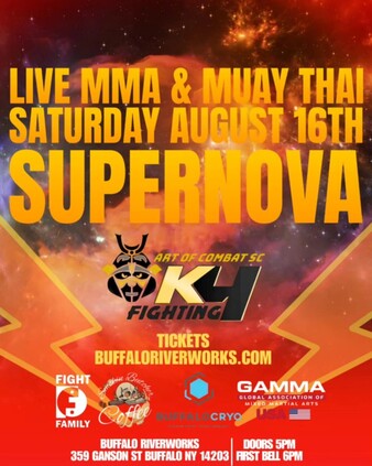 Supernova Fight Nicholas Gorney vs. Hunter Kingsbury, Art of Combat SC & K4 Fighting ...