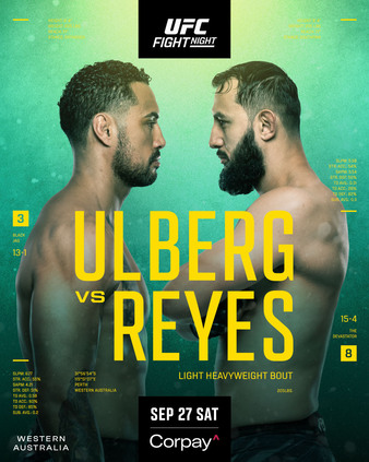 UFC Fight Night: Ulberg vs Reyes Poster