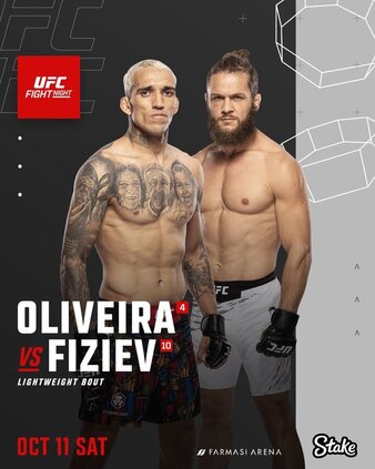UFC Fight Night: Oliveira vs Fiziev Poster