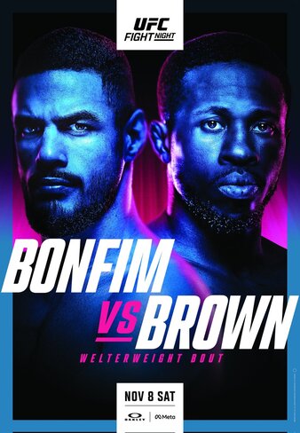 UFC Fight Night: Bonfim vs Brown Poster - UFC Analytics