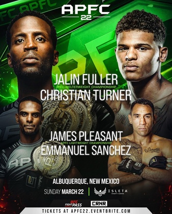 Apfc 22 Anthony Pettis FC 22: New Mexico Fight Night 3 | MMA Event | Tapology