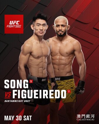 UFC Fight Night: Song vs. Figueiredo Poster - UFC Fight Analytics
