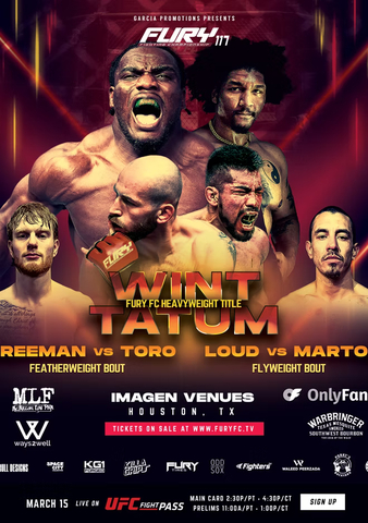 Fury FC 117: Wint vs. Tatum