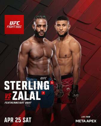 UFC Fight Night: Sterling vs. Zalal Poster - UFC Fight Analytics