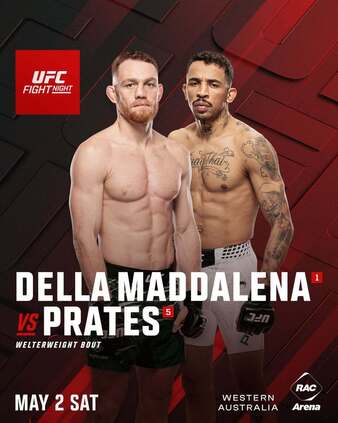 UFC Fight Night: Della Maddalena vs. Prates Poster - UFC Fight Analytics