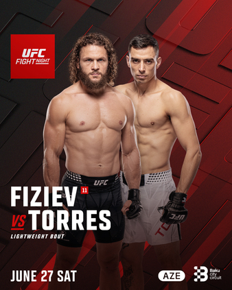 UFC Fight Night: Fiziev vs. Torres Poster - UFC Fight Analytics