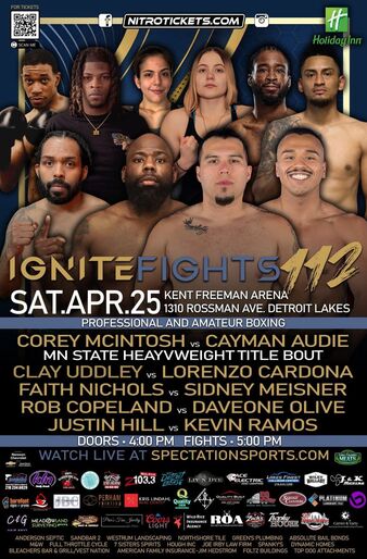 Kent Freeman Ignite Fights 112 | Boxing Event | Tapology