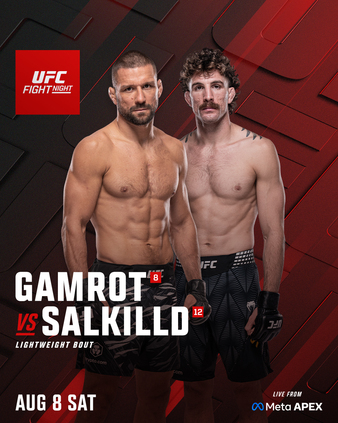 UFC Fight Night: Gamrot vs. Salkilld Poster - UFC Fight Analytics
