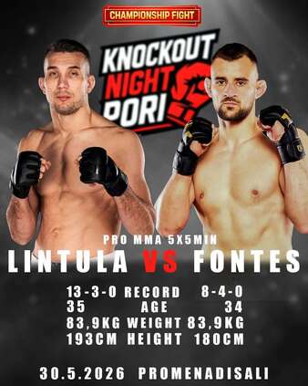 Kickbox Knockout Knockout Night Pori 2 | MMA, Boxing, & Kickboxing Event | Tapology
