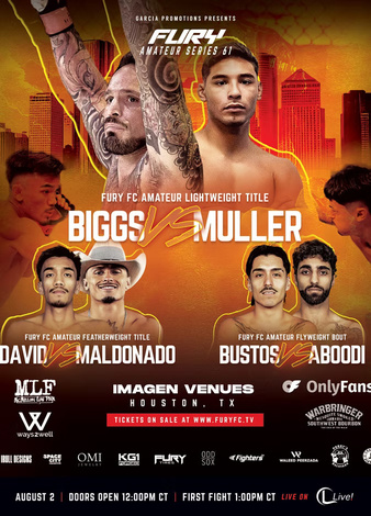 Parker Goswick vs. Josephat Betanzos, Fury Amateur Series 61 | MMA