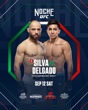 Noche UFC Glendale Silva vs Delgado official poster — Desert Diamond Arena, September 12, 2026