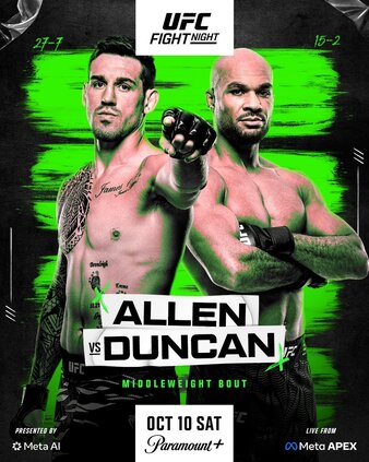 UFC Fight Night: Allen vs. Duncan poster