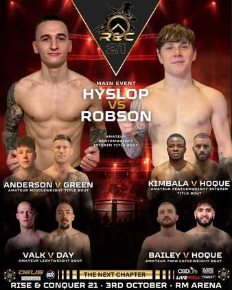 Rac Card Layout Rise and Conquer 21 | MMA Event | Tapology
