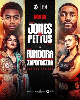 Jones vs. Pettus | Boxing Event | Tapology