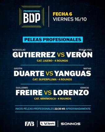 Fecha 6 | Boxing Event | Tapology