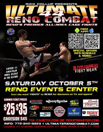 Ultimate Reno Combat 44 | MMA Event | Tapology