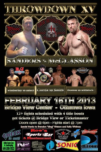 Throwdown Fight Throwdown 15: Sanders vs. McGlasson | MMA Event | Tapology