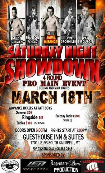 Hard Knocks Saturday Night Showdown MMA Event Tapology